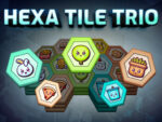 Trio of hexagonal tiles