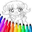 Anime coloring pages for kids